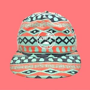 VANS RETRO OFF THE WALL SNAPBACK CAP ~ SOUTHWESTERN ALL OVER PRINT ADULT